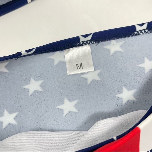 NWT! USA 2 Piece Bikini Set w/ Padded Halter Push Up Top & Belted Bikini Bottoms - Picture 7 of 11